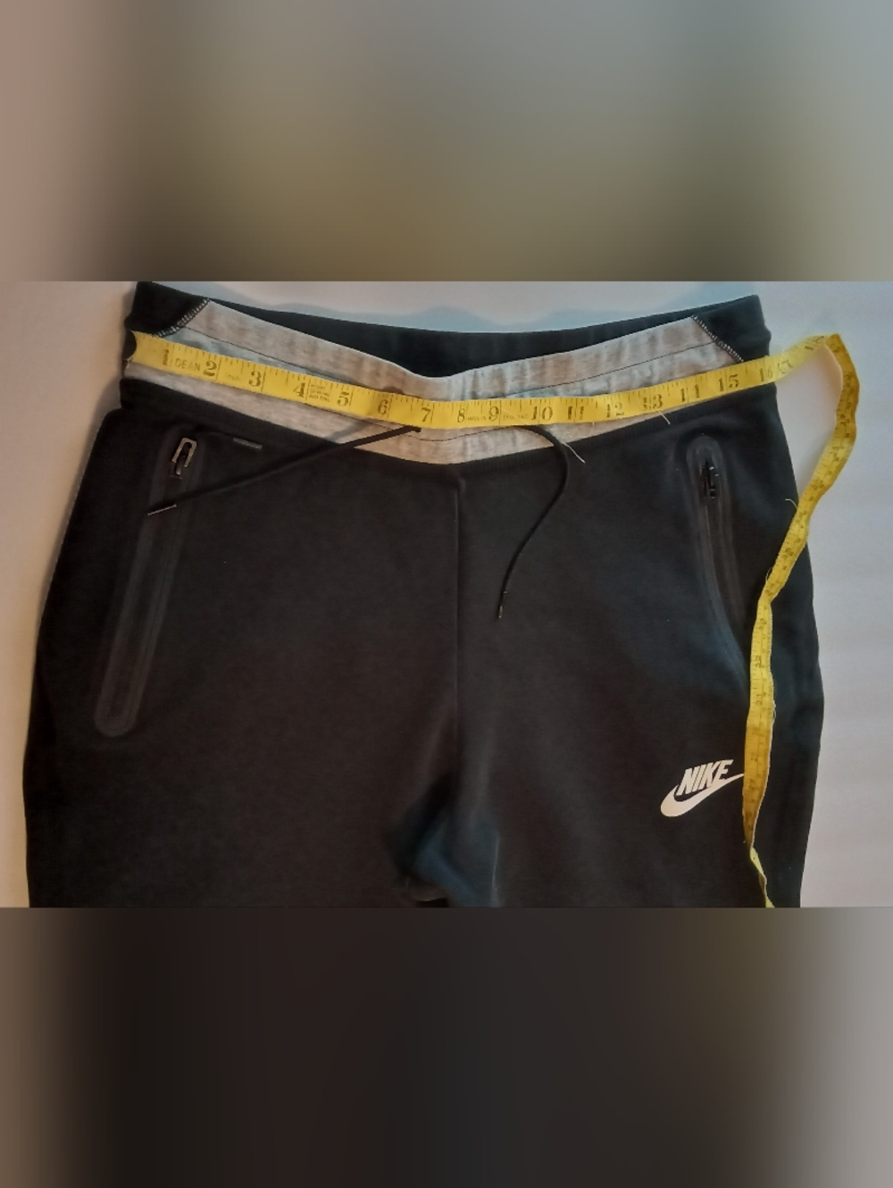 Nike Black Sweatpants with Gray Waistband